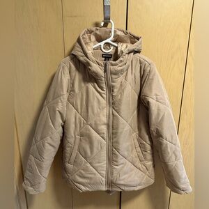Pretty Little Thing Diamond Quilted Hooded Oversized Hi-Low Jacket - NWT